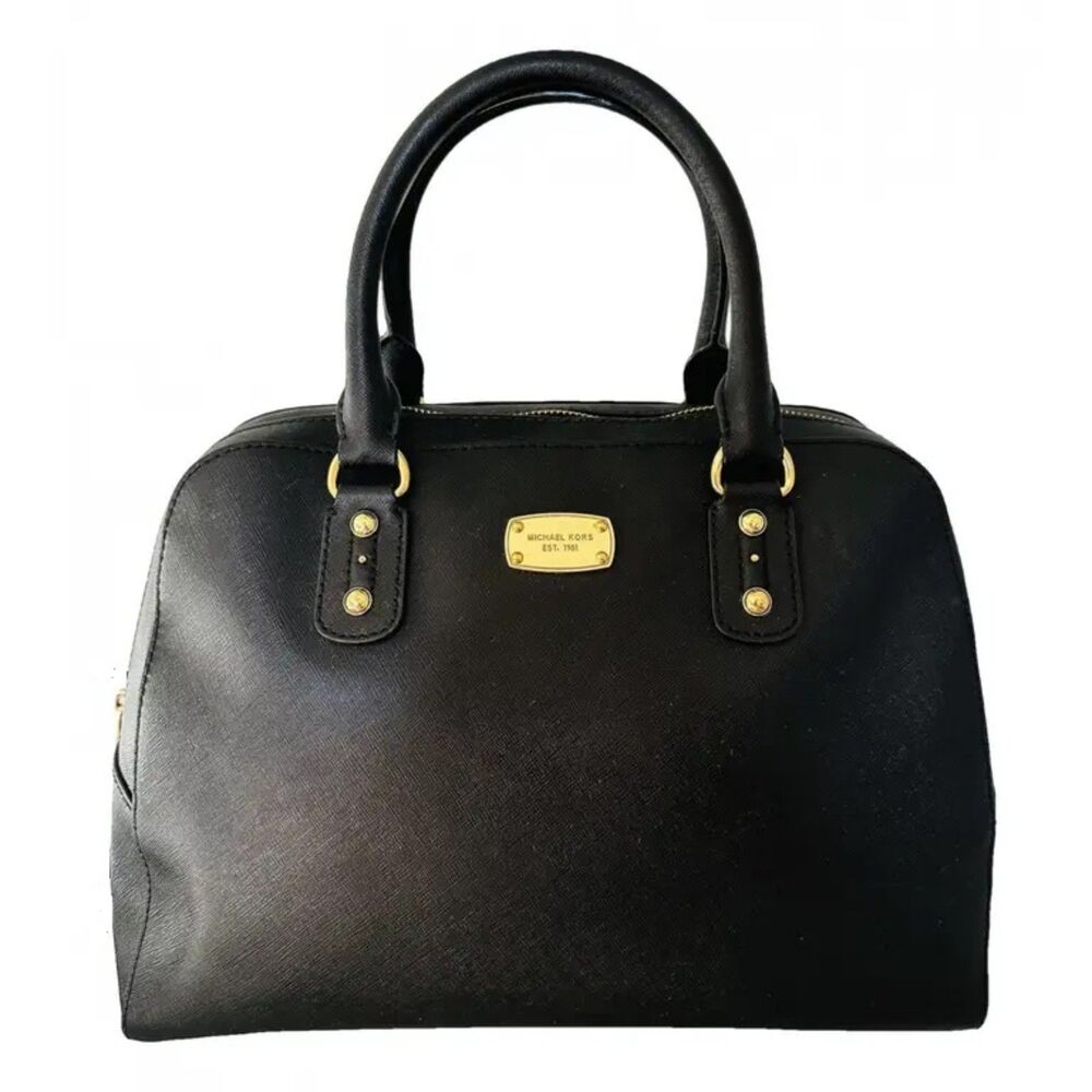 Michael Kors Saffiano Large Leather Satchel Bag EUC